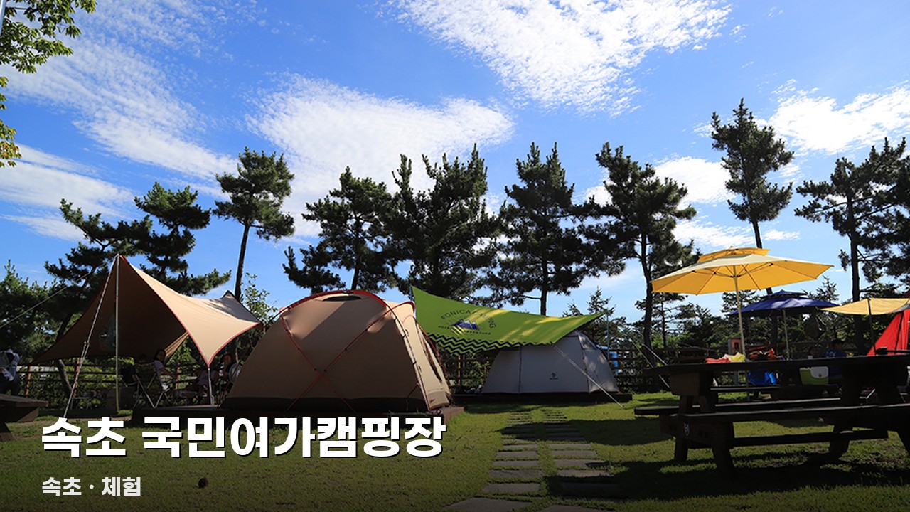속초 국민여가캠핑장